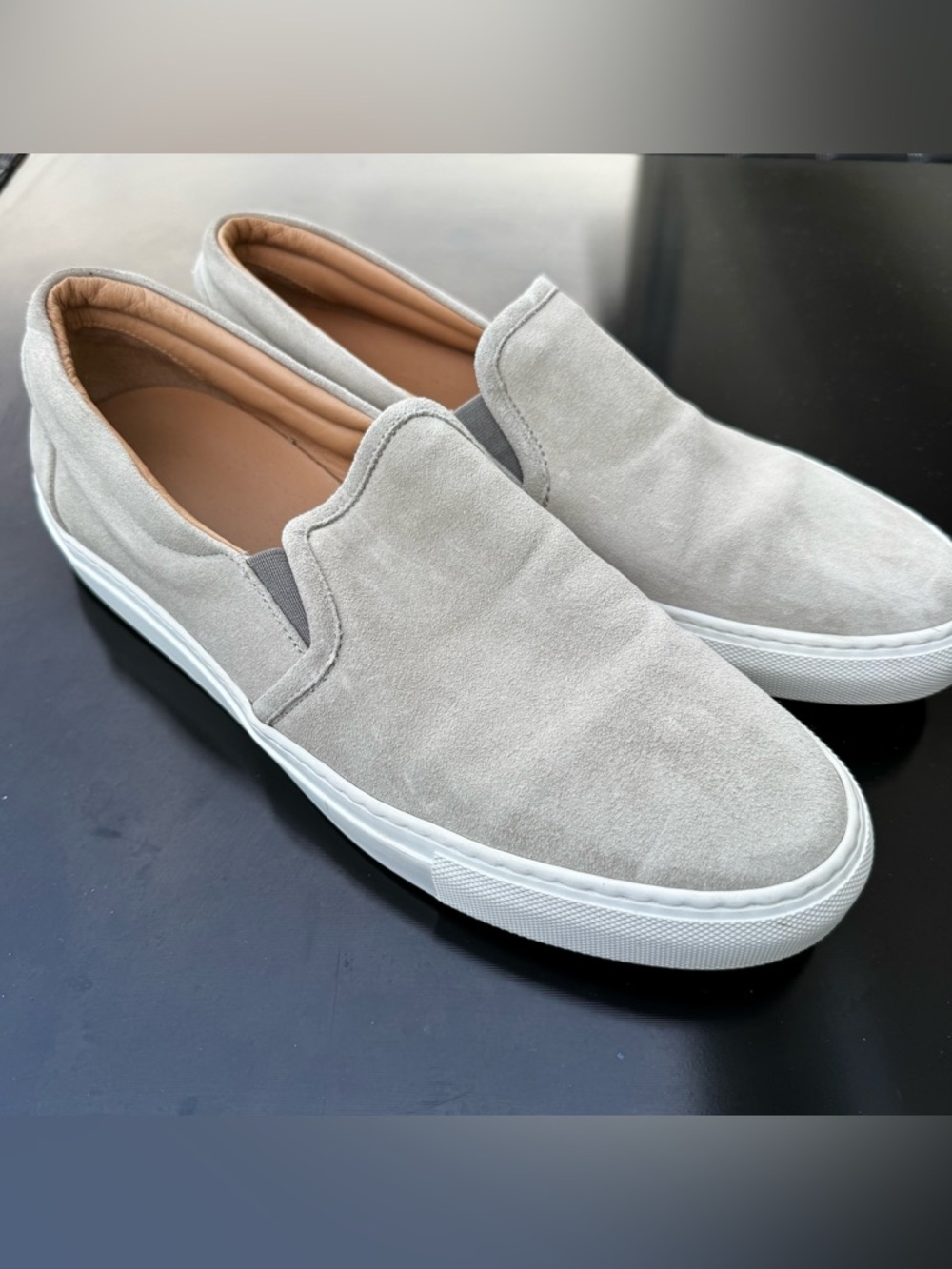 Untuckit leather Suede Slip‎ On Loafers tan size 11.5